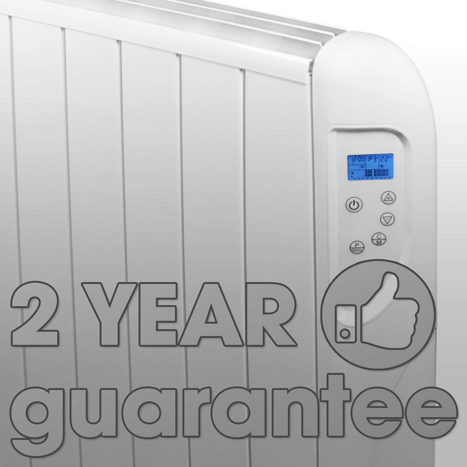 FUTURA Eco Panel Heater 24 Hour 7 Day Timer 1000W 2000W Wall Mounted