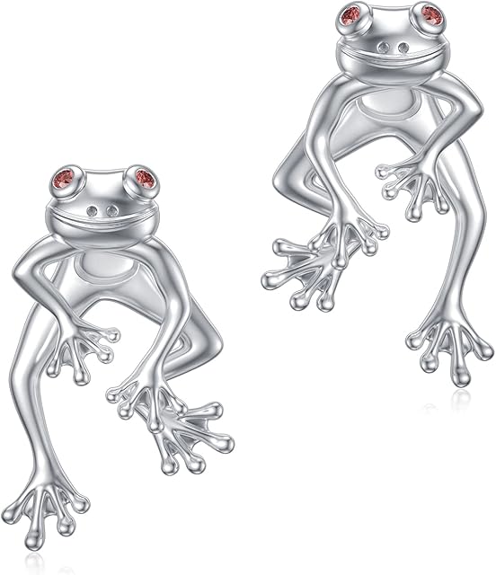 Two Way Animal Earrings 925 Sterling Silver Kawaii Earring Cute Animal Studs for Women Girls Daughter