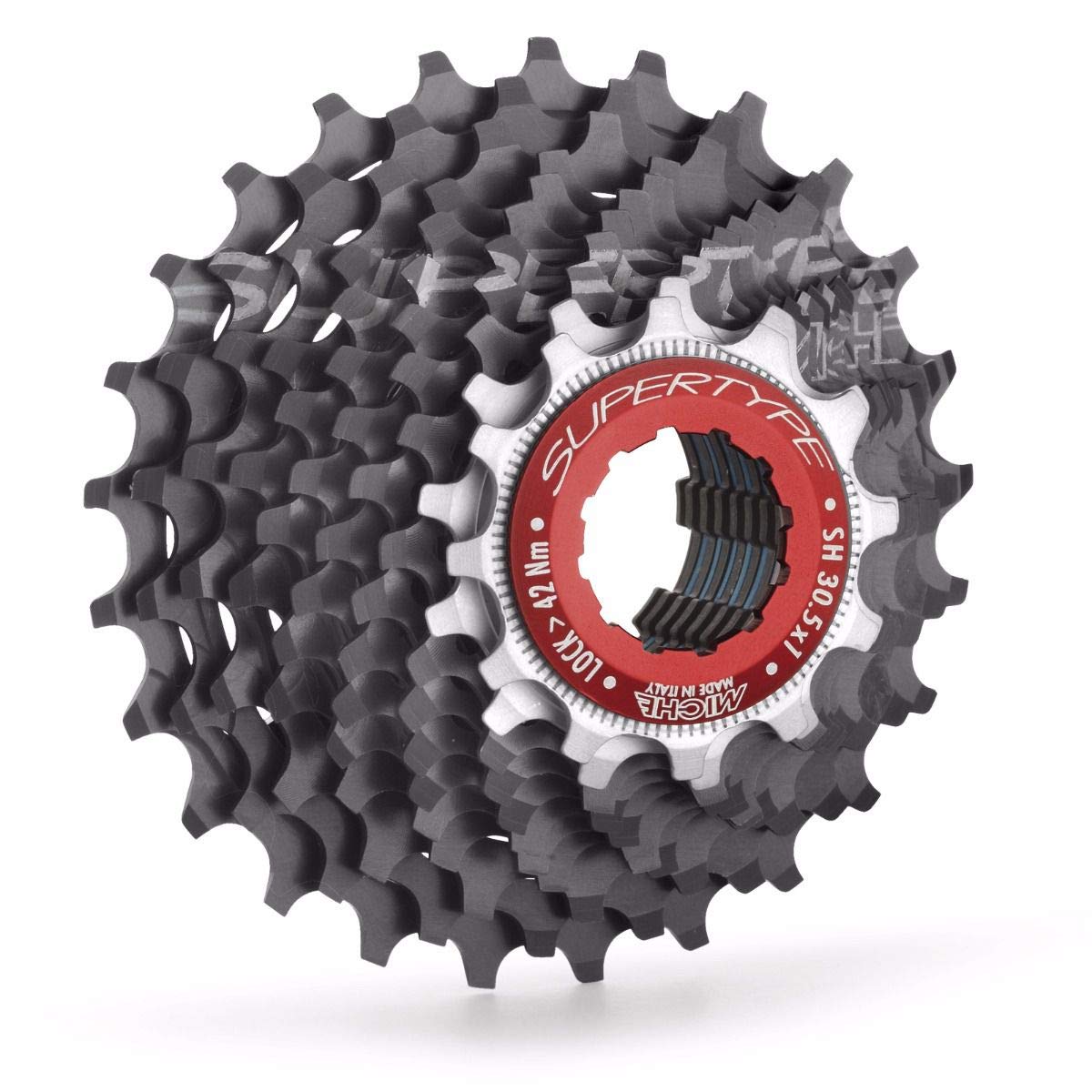 Cassette Miche Supertype 12 Vitesses - Pour Vélo De Route/course - Acier - Gris - Neuf