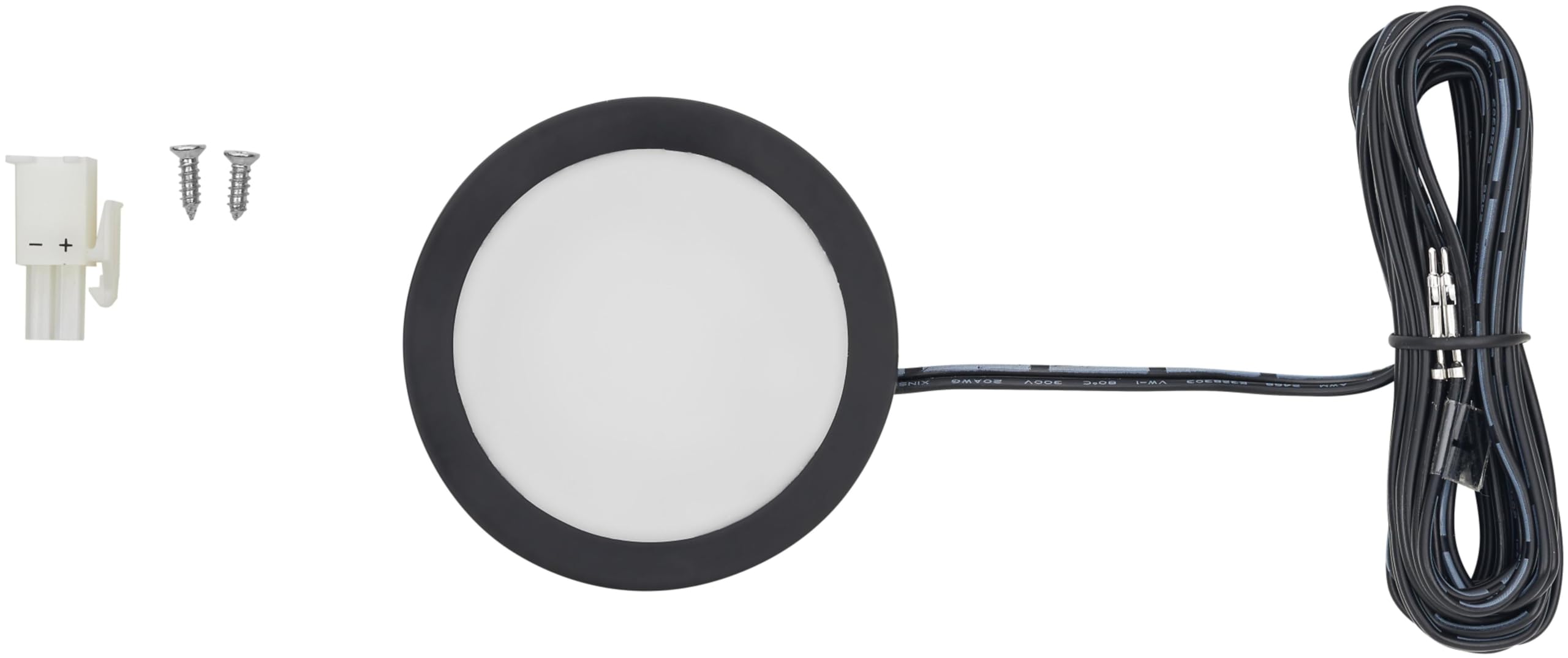 Tresco L-POC-3LEDSFR-N-1 12VDC 3W Power Pockit LED Puck Light - 3500K - Black