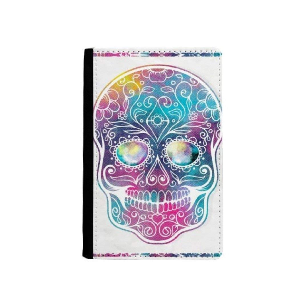 Étui portefeuille de voyage multicolore avec motif tête de mort - 4