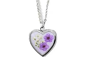 Handcrafted Heart-Shaped Nature's Canvas: Wear Felicity Photo Necklace