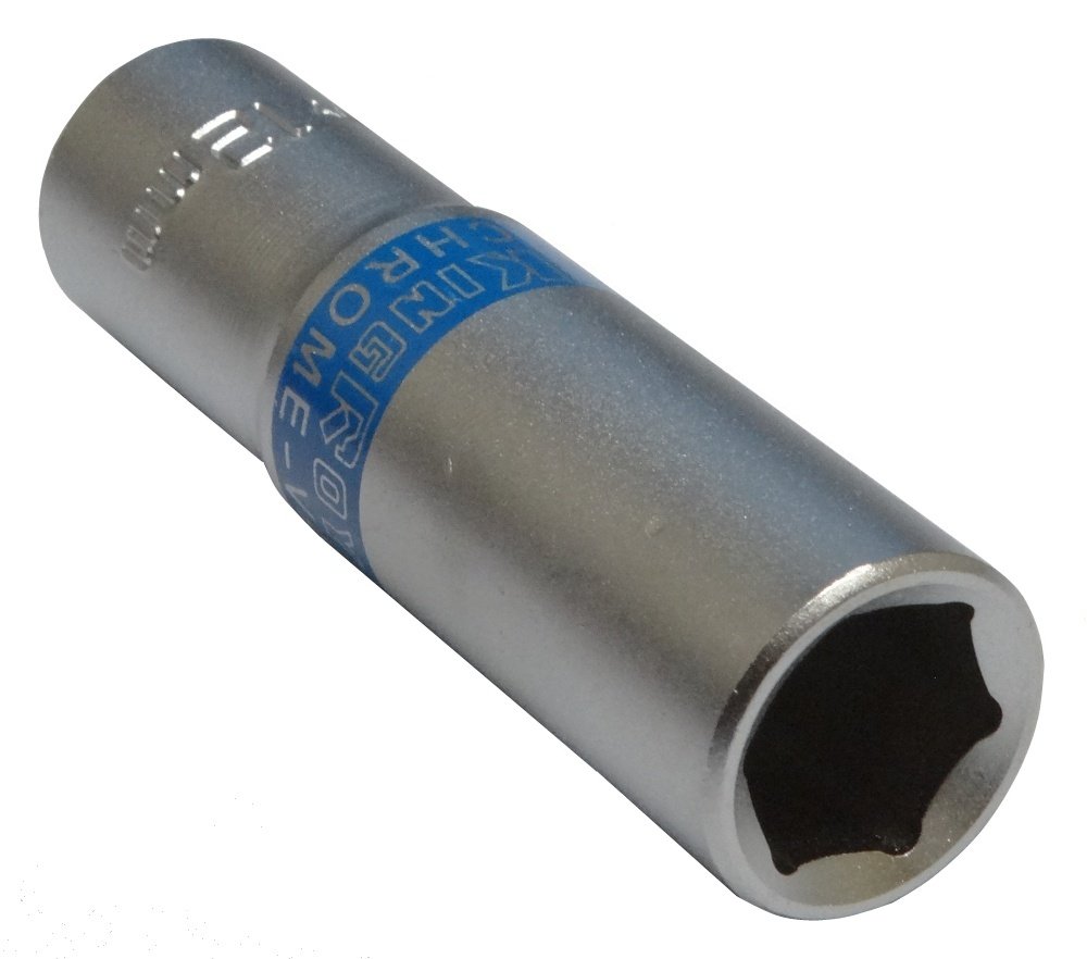 AERZETIX: Llave de vaso largo 12mm 3/8" hexagonal C4214