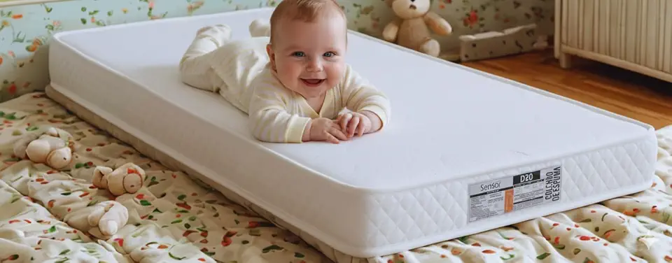 Colchão Berço Infantil 130cm x 70cm Para Berço Americano Sensor D20 Antialérgico