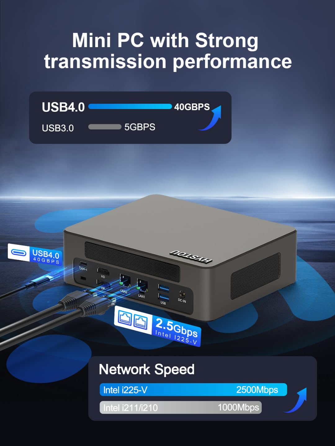 Amazon.com: HYSTOU Mini PC I7 Computer: Core I7 1360P 32GB Ram