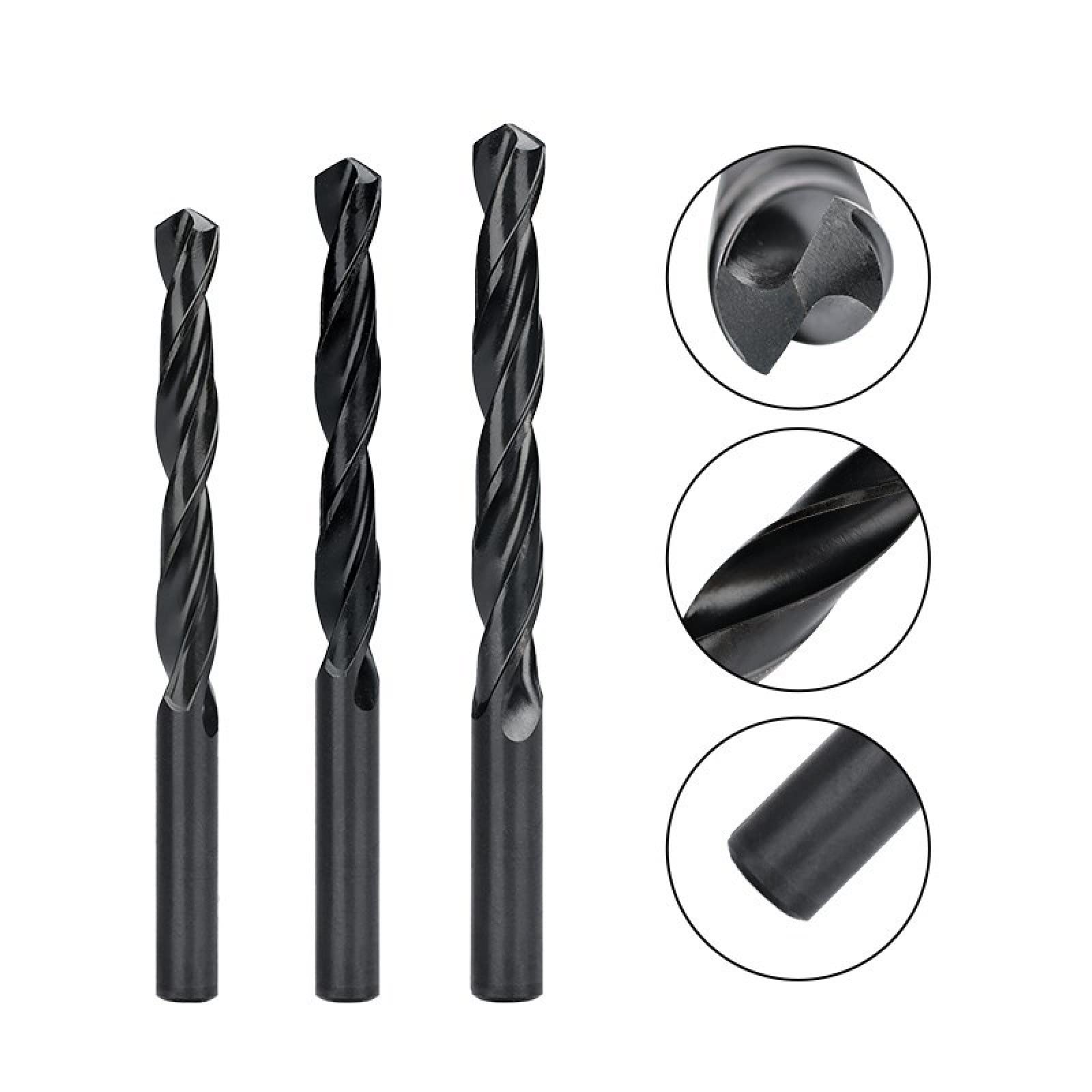 Punta Per Trapano In HSS Con Rivestimento In Nitruro Punta Per Trapano In Metallo Utensili Per Taglierina Per Fori Per Pistola Punta Per Trapano A Pistola,10 Pezzi 13,5 Mm