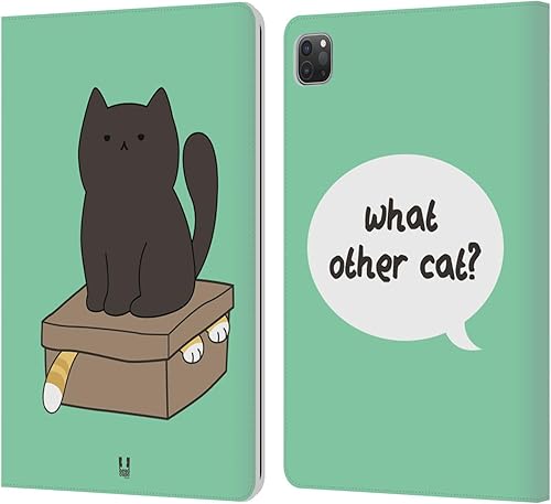 Miniatura 34 de Head Case Designs Ceiling Cat Saves Vanilla Ceiling Cat Vs Basement Cat Leather Wallet Case Compatible with Apple iPad Air 2 (2014) Gato de techo