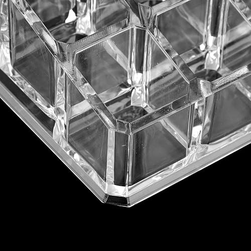 Miniatura 6 de Acouto Organizador de lápiz labial portátil con 18 ranuras, mini gabinetes, cajón, joyería, maquillaje, cosméticos, caja de almacenamiento, soporte