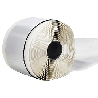 ElastPro Super Waterproof Butyl Aluminum Foil Tape(Silver/Black) (100mmX1.5mmX10meter)