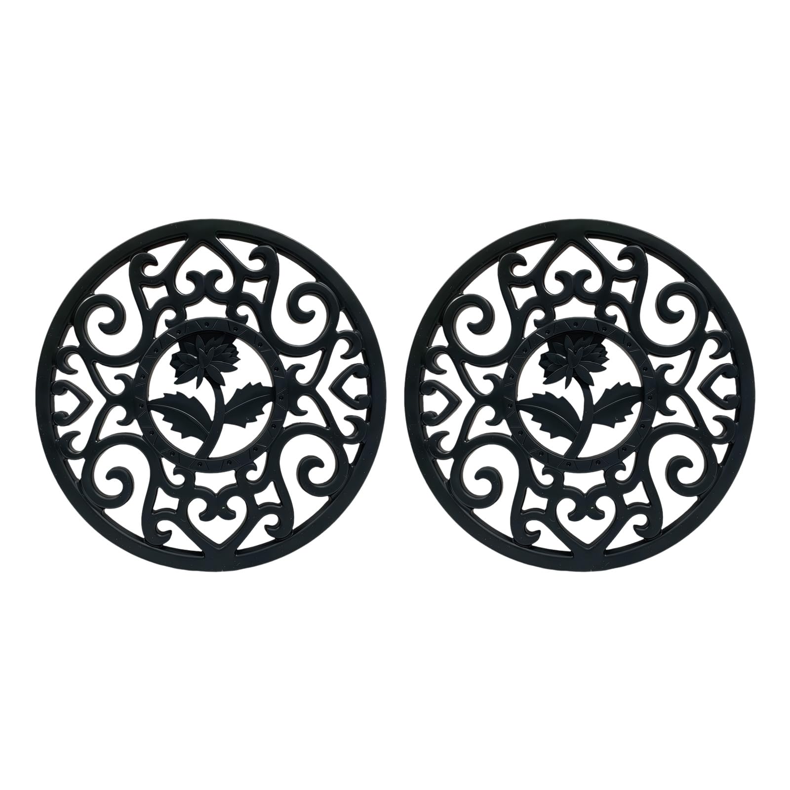 Of 2 Silicone Coasters for Hot Cookware and Utensils Hot Pad for Table and Countertops Kitchen Mat