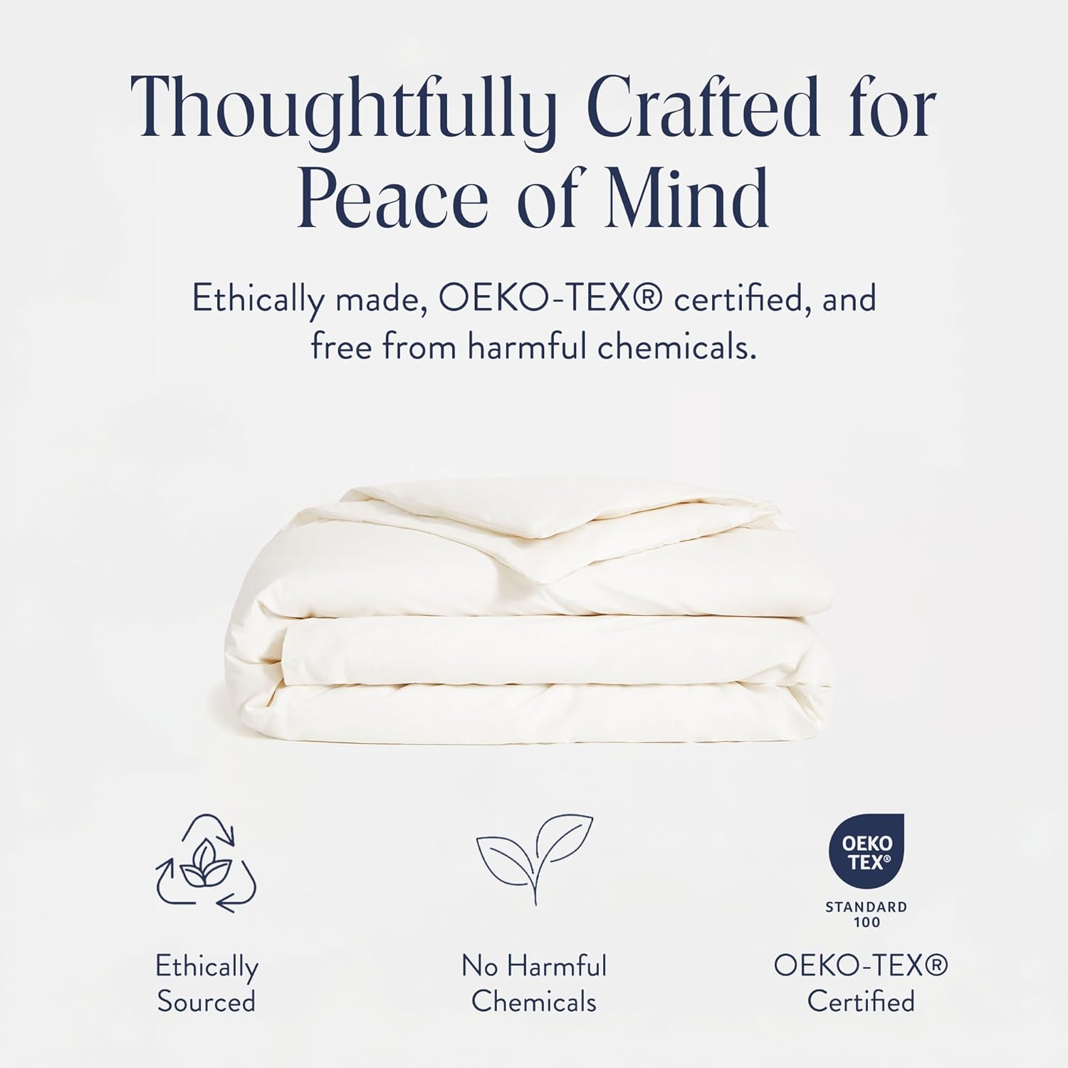 Brooklinen Luxury Percale Duvet Cover – 100% Cotton, Cool, Crisp, Extra-Long Corner Ties, Button Closure, Soft & Breathable – Machine Washable, Duvet Cover King/California King Bed Sizes (Cream) - Image 4