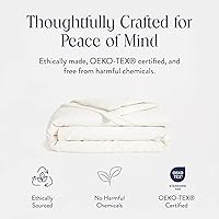 Vista 4 de Brooklinen Funda de edredón de percal de lujo, 100% algodón, fresca, nítida, lazos en las esquinas extralargos, cierre de botón, suave