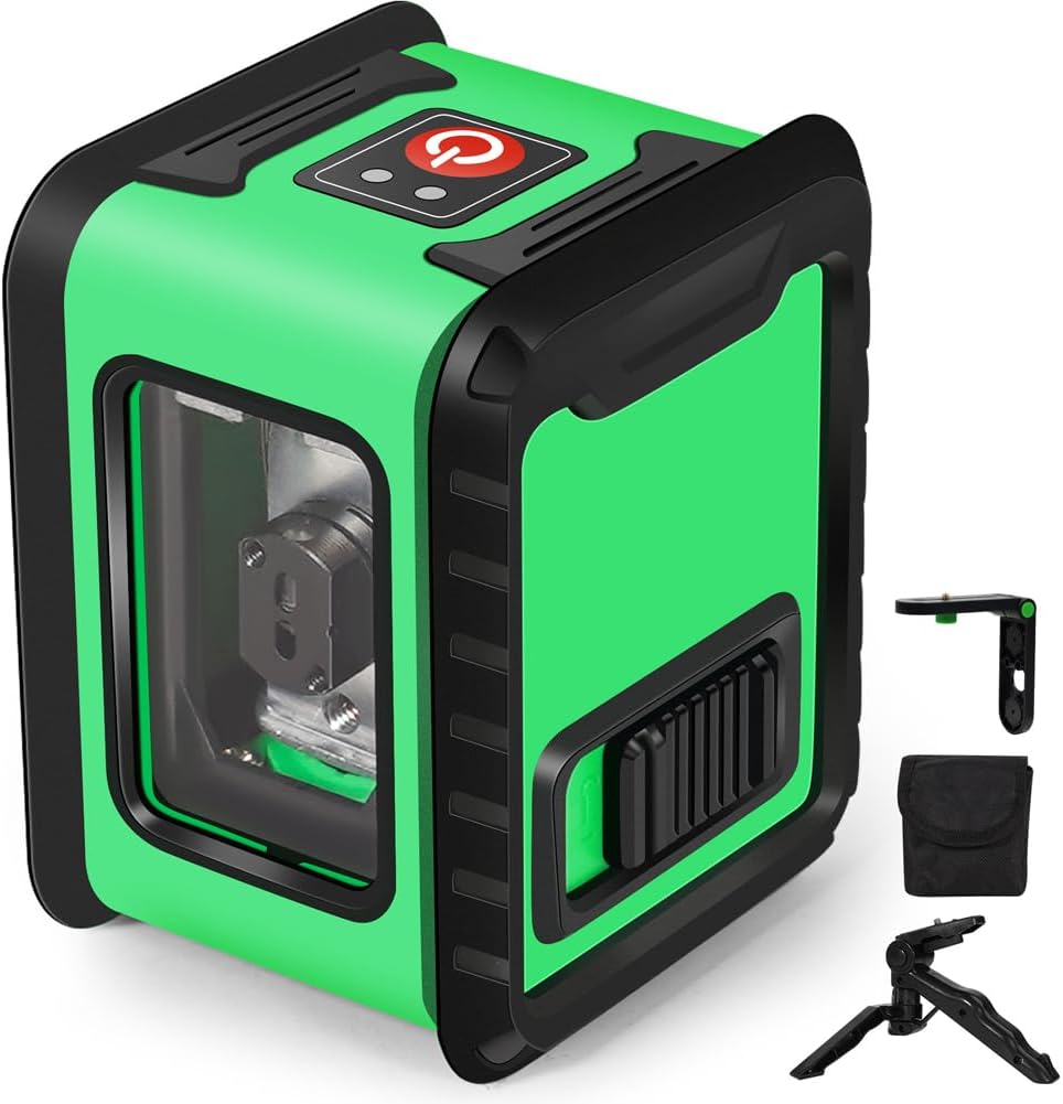 Multifunctional 2 Lines Level 4° Self-Leveling Hine Reable Lithium Battery Leveling Omnidirectional Ground Wall Sticker Waterproof Home Improvement s Set