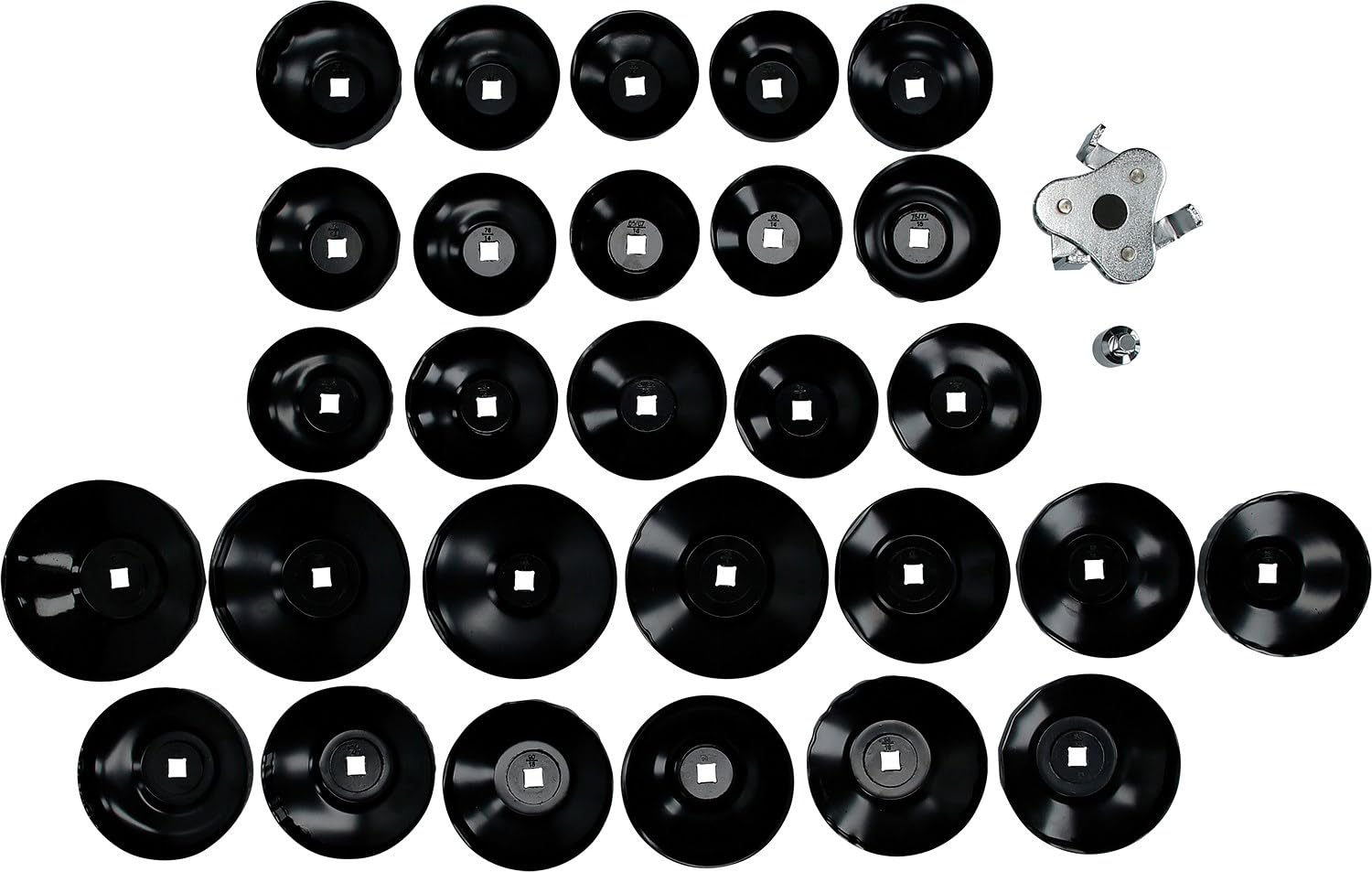 BRILLIANT TOOLS BT711050 Juego de llaves para filtros de aceite, 30 pzs [Powered by KS TOOLS]