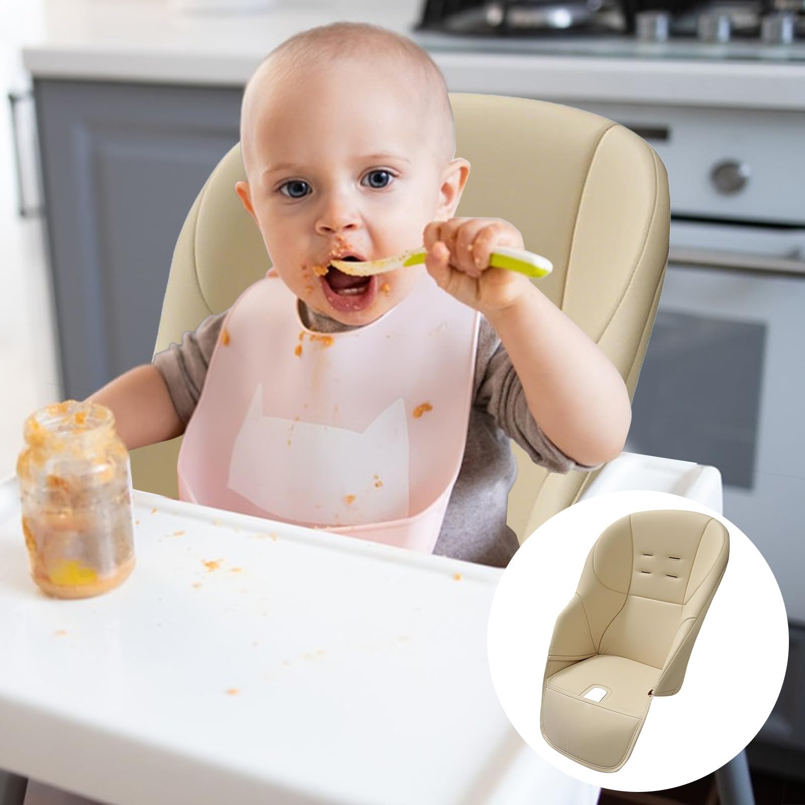Okładki na krzesło restauracji dla dziecka, okładka HighChair dla dziecka | Poduszka do mycia maszynowego Akcesoria dla niemowląt, wygodne części zam
