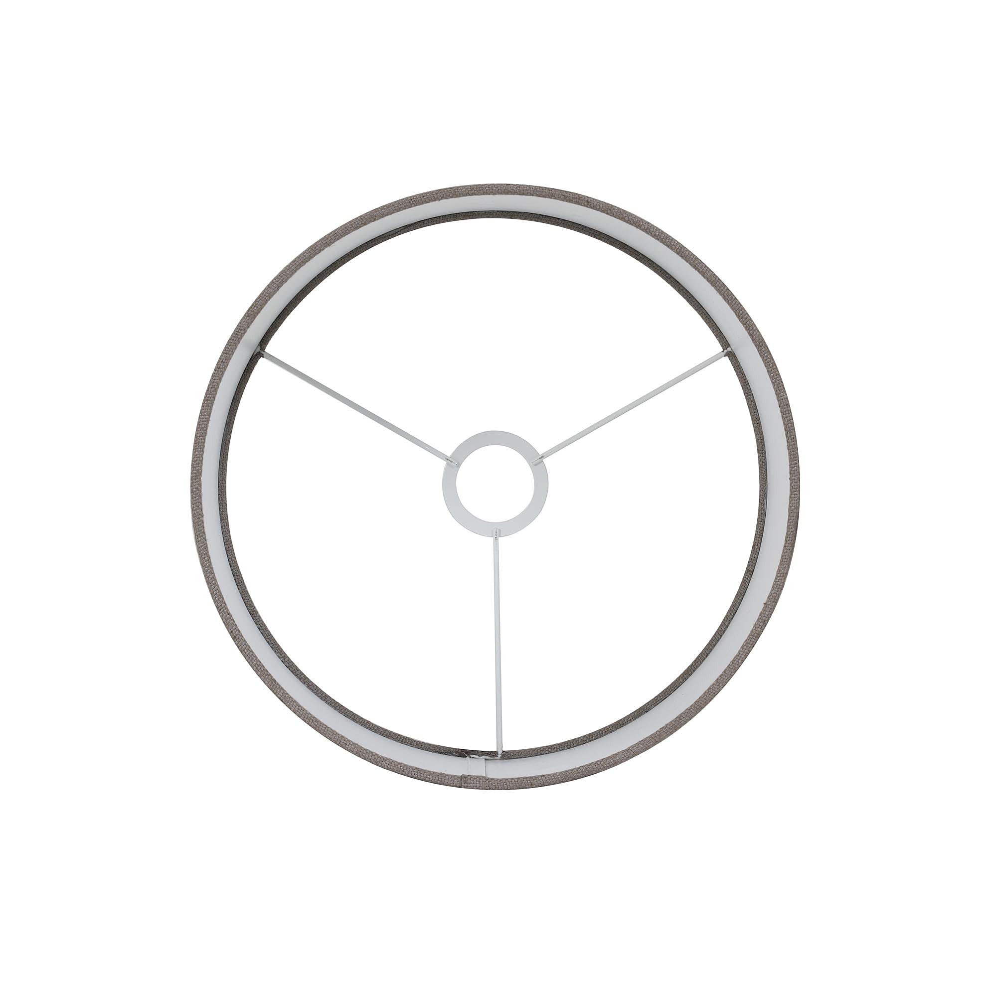 Light & Living Cilinder lampenkap Livigno - Lever - Ø40x30 cm - Lampenschirm ohne Lampenfuß - Braun - Metallgestell - Rund - Stoff, PVC - Freistehend