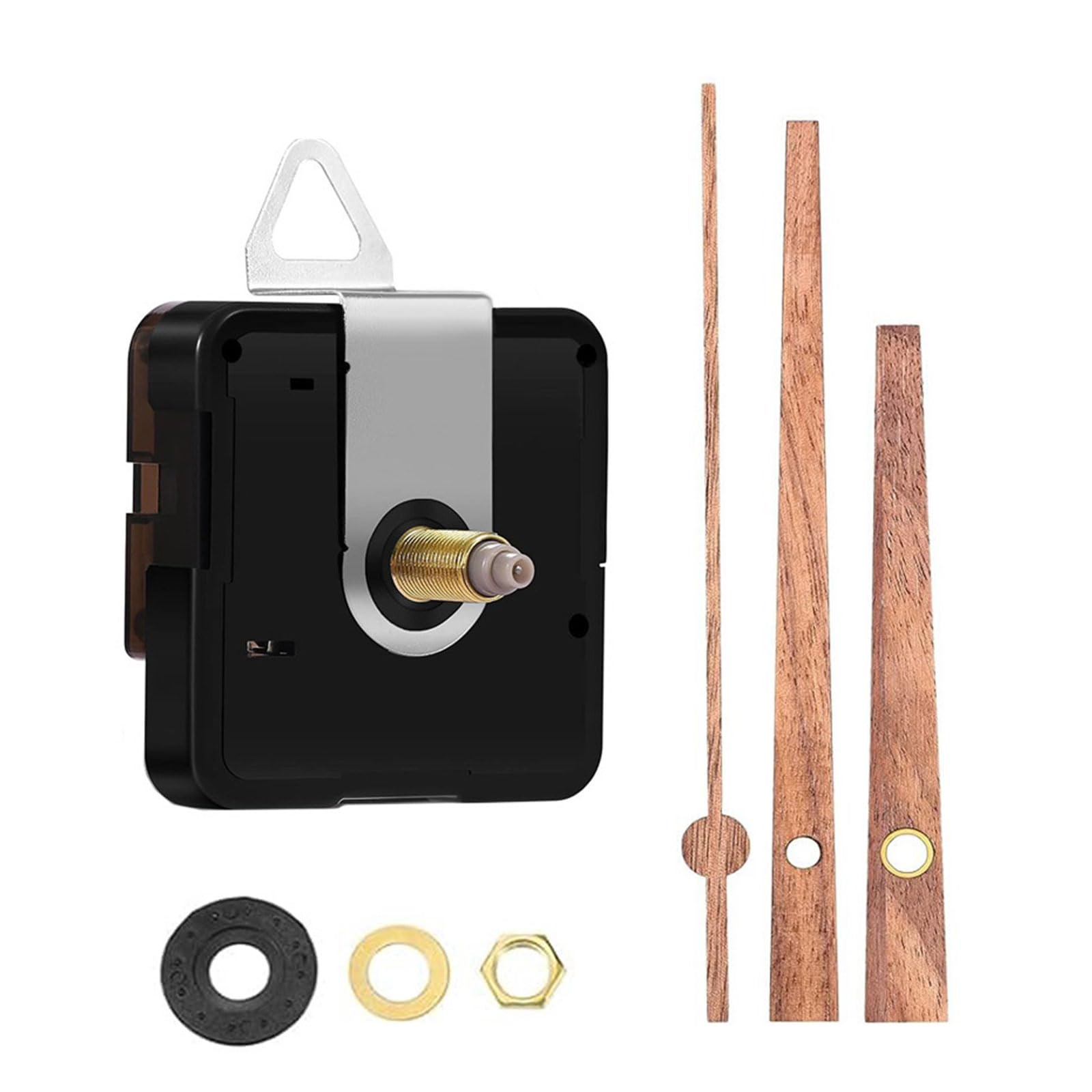 oringnat Clock Mechanism with Wood Clock Hands Quiet Clock Movement Battery Operated Clock Repair Parts Replacement
