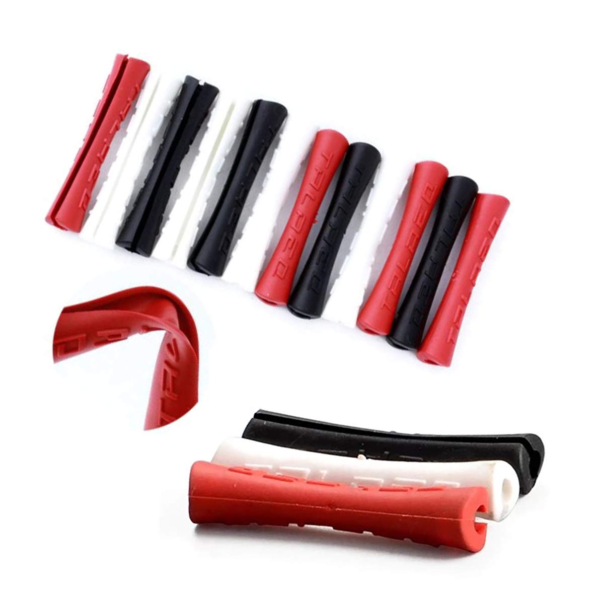 Farbetter Bicycle Frame Protection Bike Protector Rubber Sleeve for Shifter Brake Cable 3 Colors, 4pcs/ Color, 12pcs/ Bag