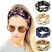 Ordenado 4 Pack Women's Headbands Elastic Turban Head Wrap Floal Style Hair Band