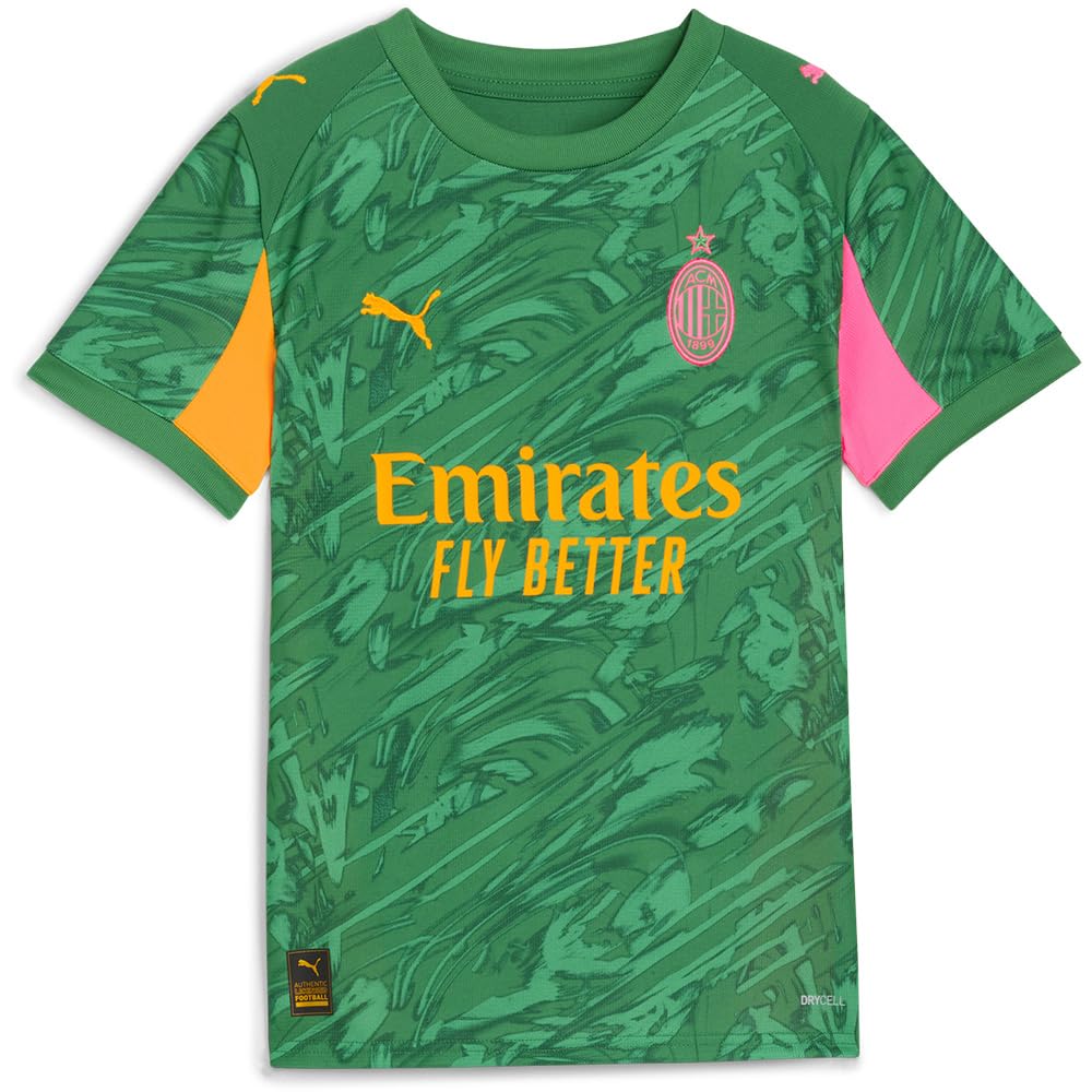PUMA AC Milan 25/26 Replica Goalkeeper Home Short Sleeve T-Shirt 7-8 Years