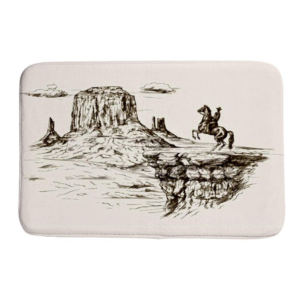 Tapis de bain anti-boulochage en polaire corail antidérapant 36x24 pour cuisine