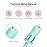 MelodySusie Crystal Top Mandrel Bit for Nails, 3/32\'\' Easy Off Nail Drill Bits for Sanding Bands, Suitable for Acrylic Nails Gel Manicures and Pedicures, Skylight Blue