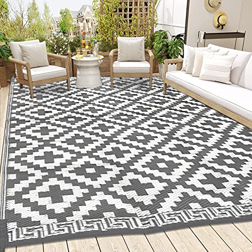 Outdoor Rugs For Patio 5X8Ft, Reversible Plastic Straw Rv Camping Mats, Waterproof Outside Area Rug Stain & Uv Resistant Portable Rug For Backyard, Picnic, Balcony, Beach, Patio Deck Rugs For Camper #TOP1