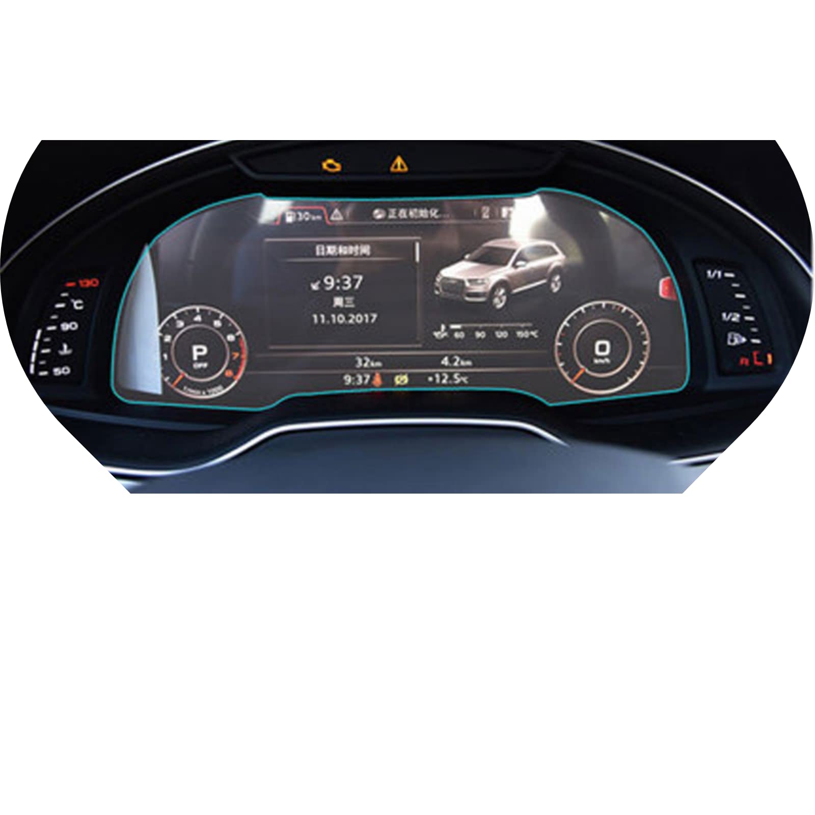 Verre trempé de voiture anti-rayures pour grand écran tactile LCD de navigation