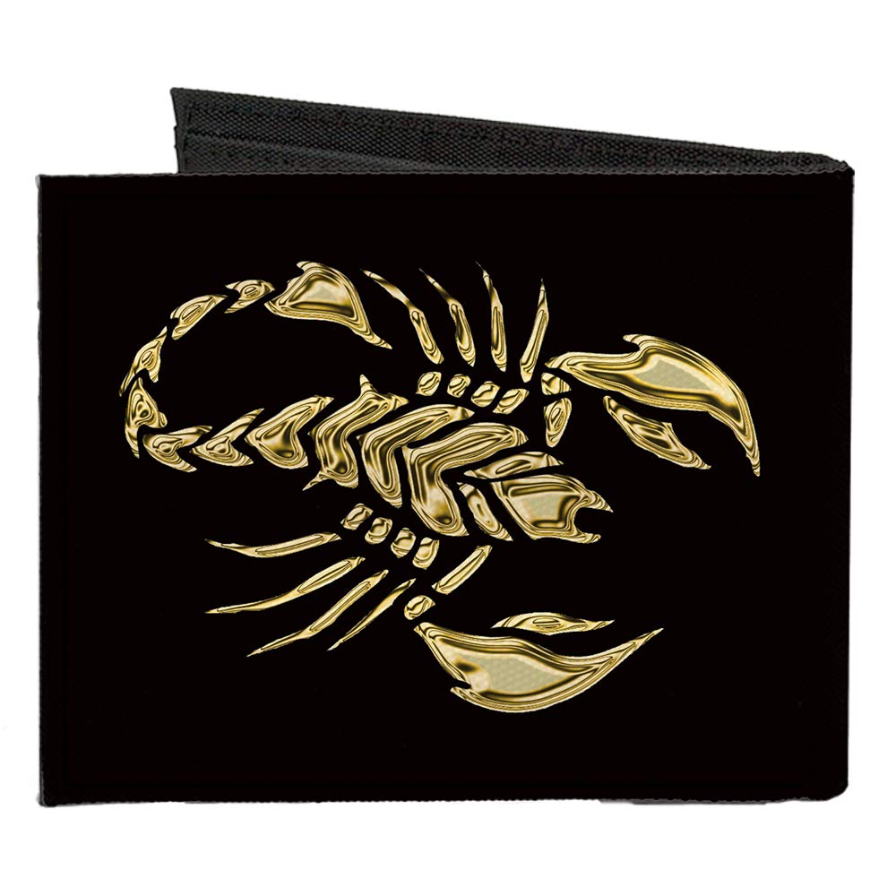 Buckle-Down Men's Standard Canvas Bifold Wallet Scorpion, 4.0