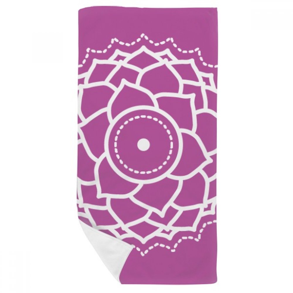 Débarbouillette douce pour peau sensible motif fleur géométrie serviette multicolor 35X70cm