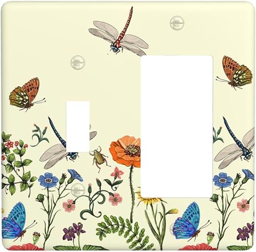 Miniatura 212 de Placa de pared dúplex de receptáculo de dispositivo de 1 gang de madera envejecida blanca gris con veta de tablón, cubierta de enchufe eléctrico de