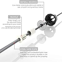 Vista 3 de Redify Cuerda de saltar, cuerdas de saltar para fitness, para mujeres, hombres y niños, cuerda de salto de velocidad para entrenamiento