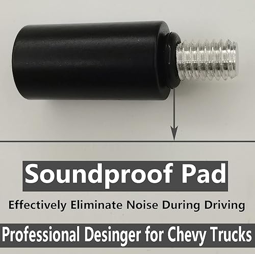 Miniatura 3 de Antena corta de aluminio de 4 pulgadas para Chevy Silverado 1500 (1999-2023), Chevrolet Silverado 2500 (1999-2023), Chevrolet Chevy Silverado 3500