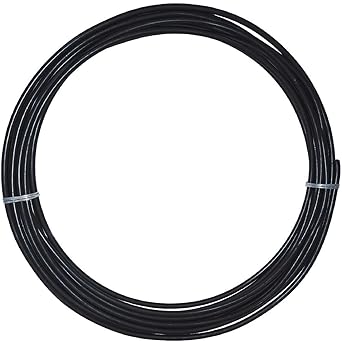 VISIARO Black Soft PVC Coated Copper Pipe/Tube Pancake Coil, Outer Diameter - 12mm, Wall Thickness - 19 guage and 0.5mm PVC coating, Pack of 1 pcs (SPVCCCBla12X10X0.5P1)