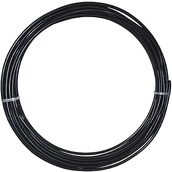 Visiaro Black Soft PVC Coated Copper Pipe/Tube Pancake Coil, Outer Diameter - 10mm, Wall Thickness - 19 guage and 0.5mm PVC coating, Pack of 1 pcs