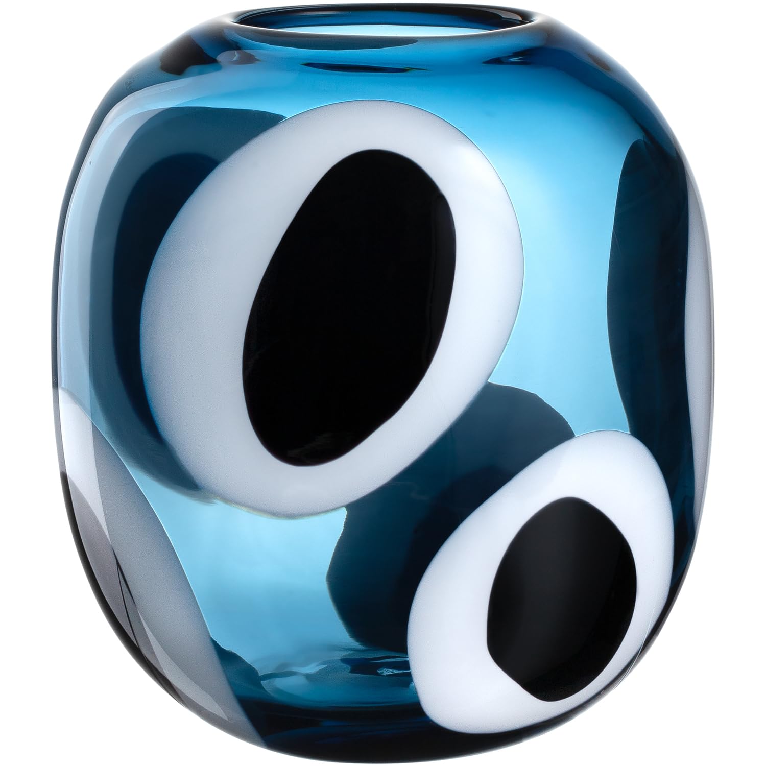 Occhi Blu Vase – Handgefertigte blaue Vase, 22 cm (Leonardo Home)
