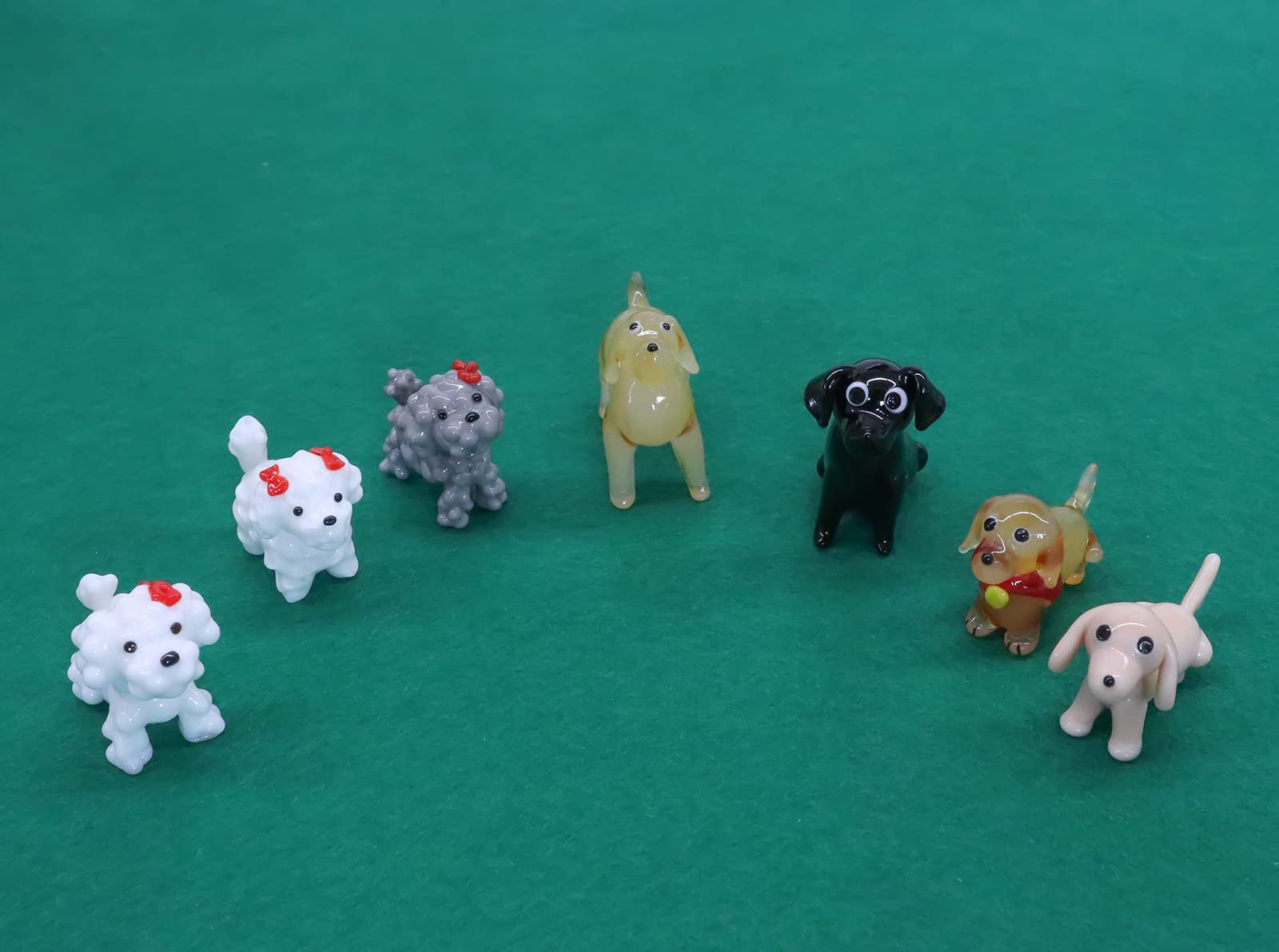 Amazon.co.jp: かわいらしい ガラス細工 ワンちゃんシリーズ【トイ