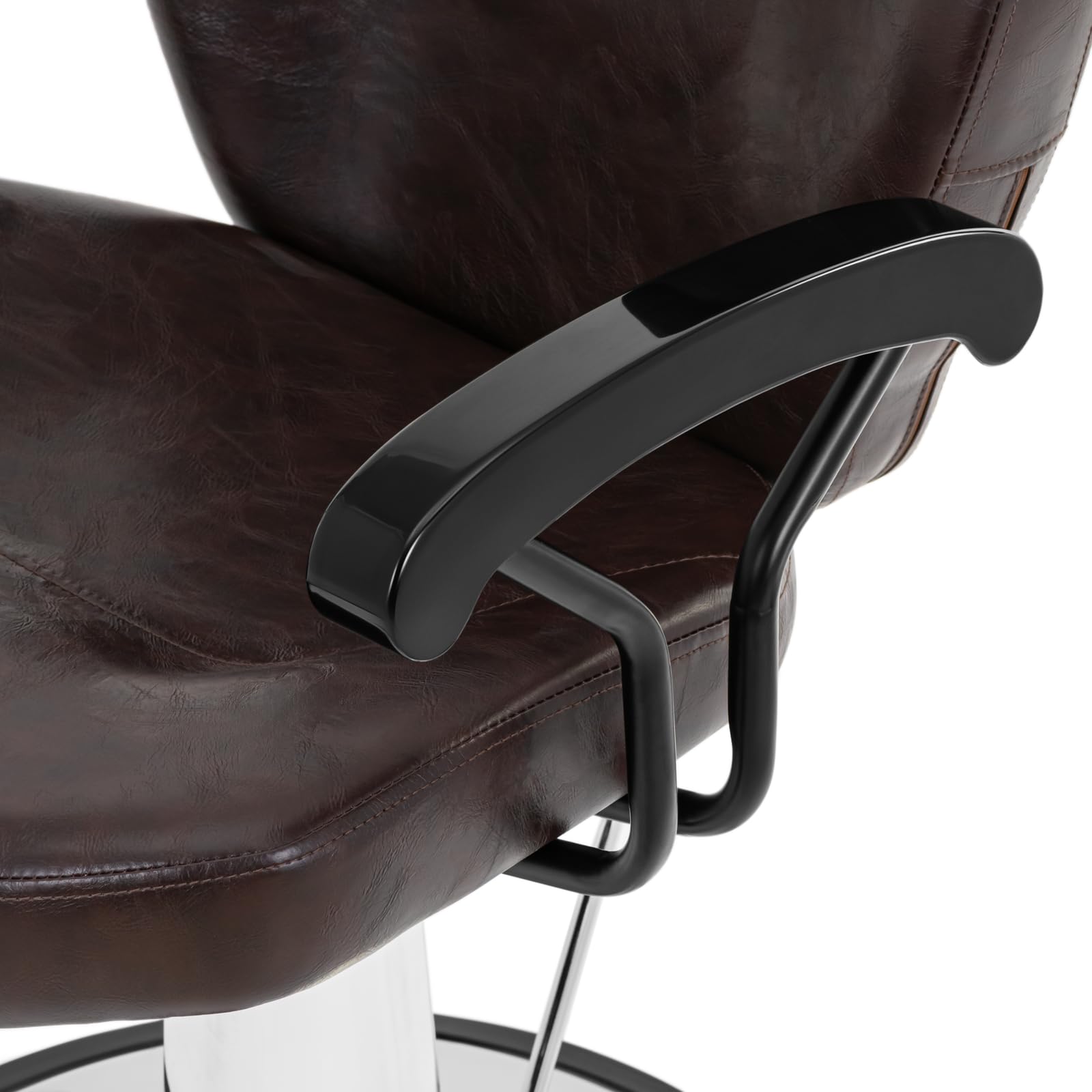 physa PHYSA ILFORD DARK BROWN Poltrona da parrucchiere con poggiatesta e poggiapiedi Altezza 52 - 64 cm, 150 kg Marrone Poltrona da parrucchiere Sedia da parrucchiere Poltrone per parrucchieri