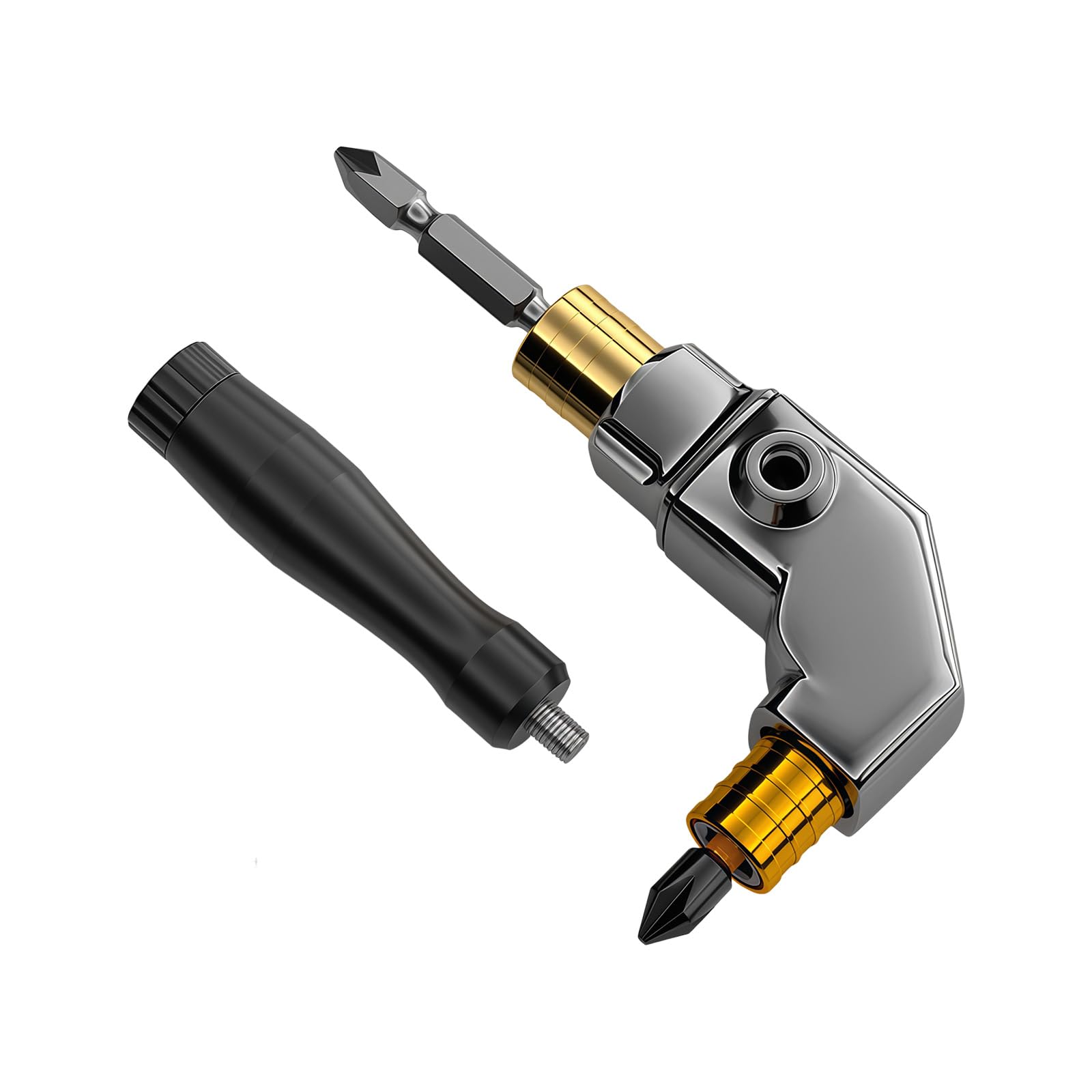 Detachable 90 Degree Screwdriver Right Angled Drill Attachment Socket Adapter for Use Drill Driver Ergonomic Hand Tool Bit
