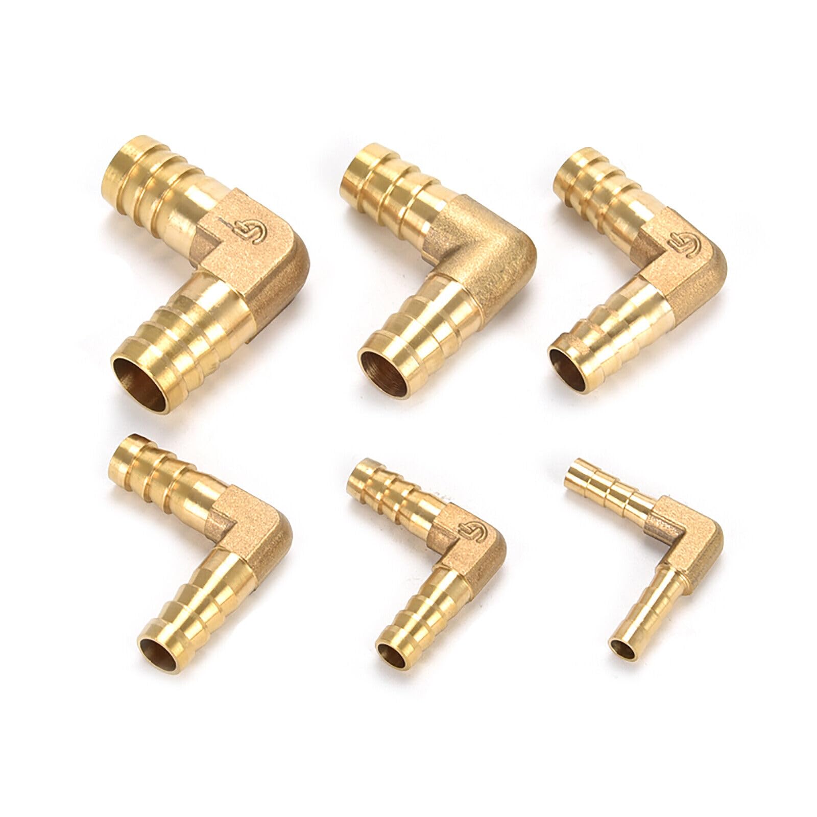 Mosiężny T Joiner wąż paliwowy łącznik gazowy złącze TEE redukujące złącza (10, sztuka: 16 mm x 14 mm x 16 mm)