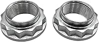 2PCS Axle Shaft Spindle Nuts for BMW 135i 328i 335i X3 X5 Range Rover RUH100030 M27x1.5 - Rust-Resistant Steel