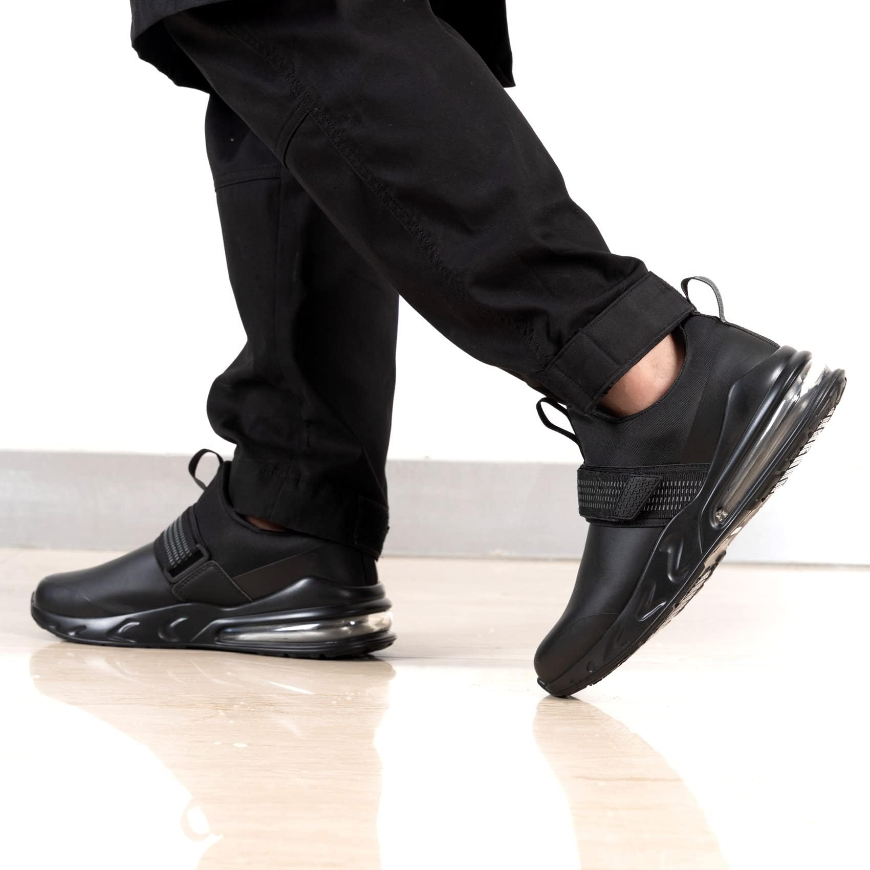 LARNMERN Zapatos de Trabajo Antideslizante SRC Impermeable Chef sin Puntera