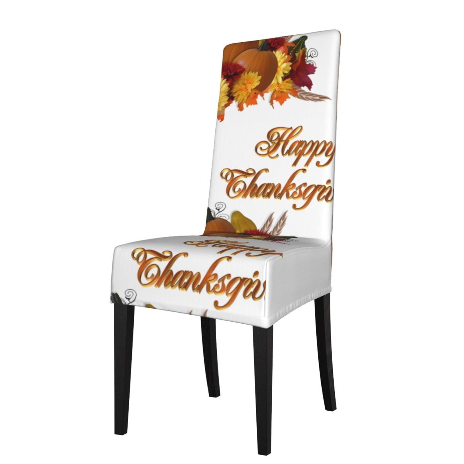 YYHWHJDE Thanksgiving Prints Protection Cover for Dining Chair – Stretchable Slipcovers for a Refreshing Dining Room Makeover