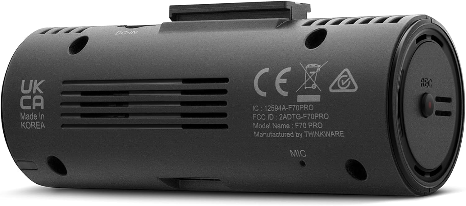 Thinkware F70 Pro Dashcam 1080P Front, 140° Gran Angular, Cámara de salpicadero con Sensor G, Modo de Aparcamiento, visión Nocturna, cámara WiFi de 32 GB