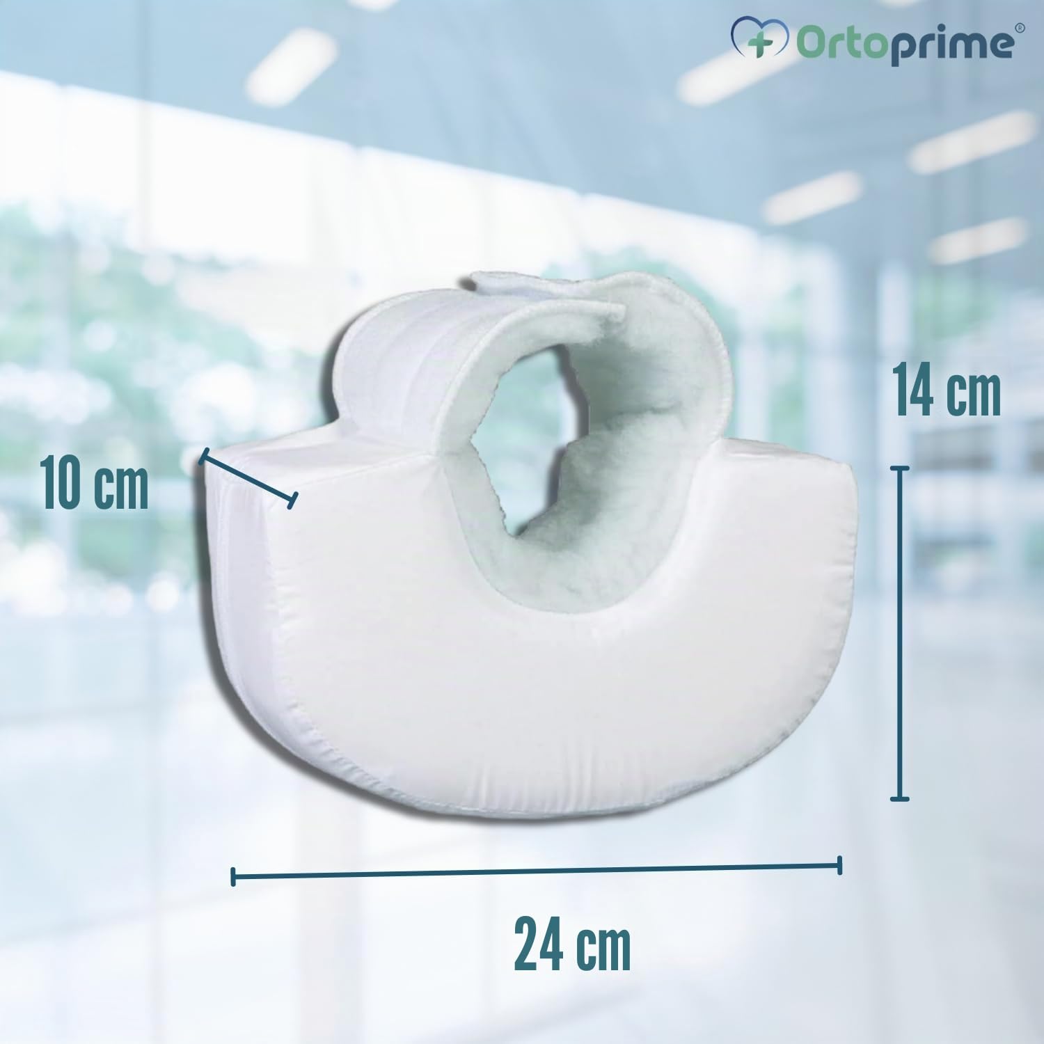 OrtoPrime Confezione da 2 talloni antidecubito a forma curva - Protezione ortopedica per tallone piedi e gomiti - Coppia due pezzi - Misura universale adattabile - Cuscini antidecubito per sedia