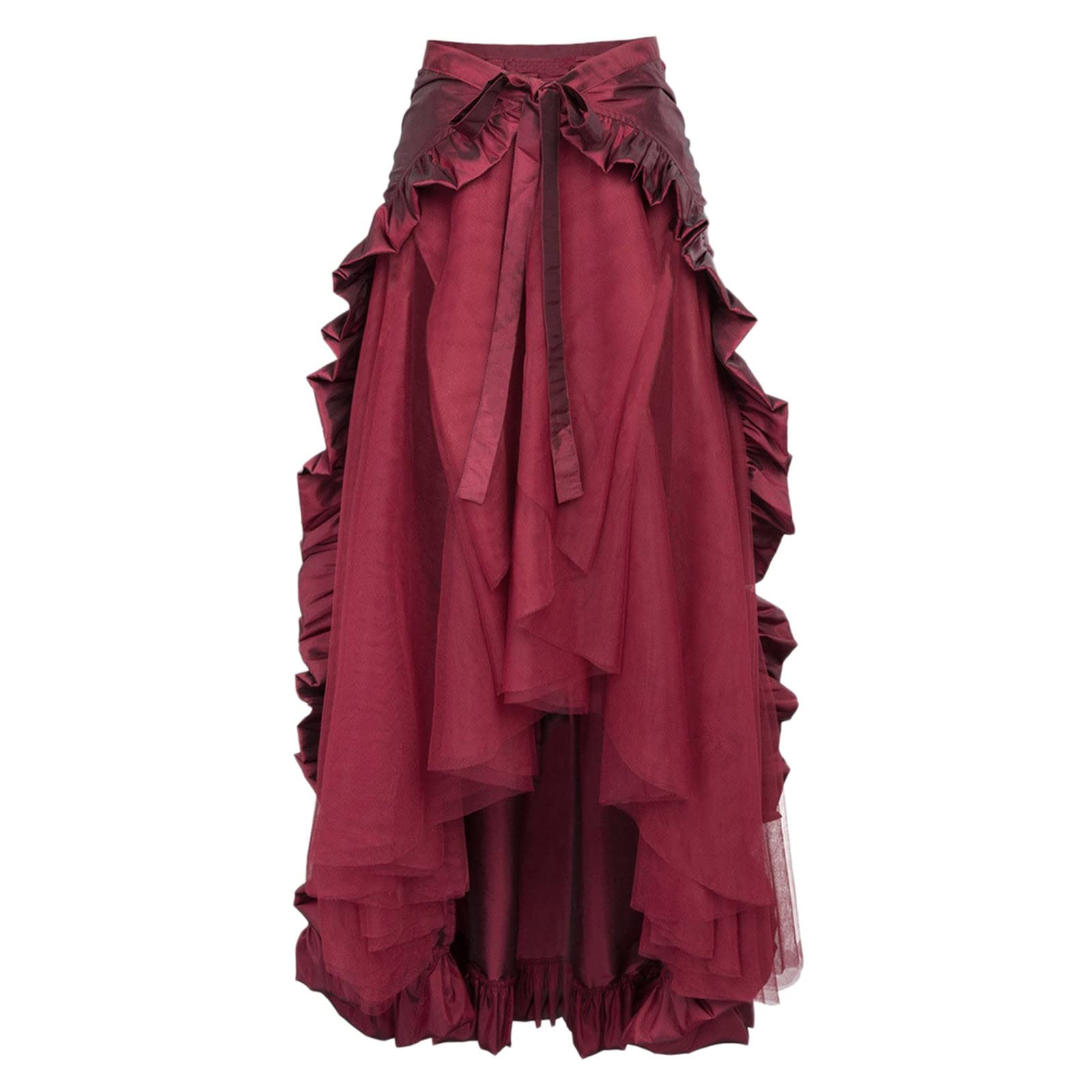 Jupe Portefeuille Gothique Femme en Dentelle Élégante pour Tenue Alternative et Soirée