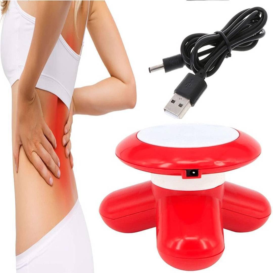 INDUXIN Mimo Full Body Massager For Pain Relief With USB Port (Pack of 1), Red-image-12