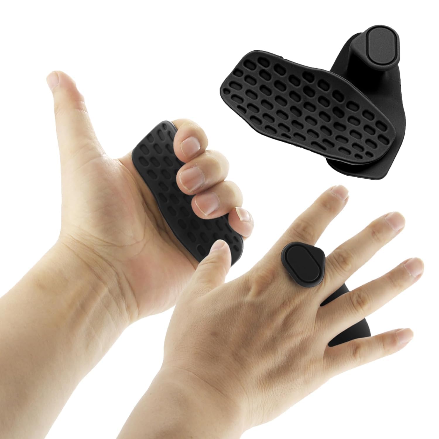 Gym Grip Pads for Weight Lifting: Dumbbell Lifting Rubber Grips Pad - Gym Workout Gloves Weight Lifting Grips - Pull Up Grips - Gymnastics Hand Grips for Men Women No Sweaty-image-29
