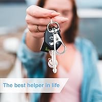 Vista 6 de 70 piezas de ganchos giratorios con llaveros, cierre de pinza de langosta de metal, llaveros para manualidades 3,17 cm / 1,25 pulgadas