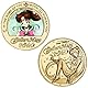 Sailor Sammlermünzen, 5 Stück Dekorative Anime-Gedenkmünzen, Goldfarben,4cm